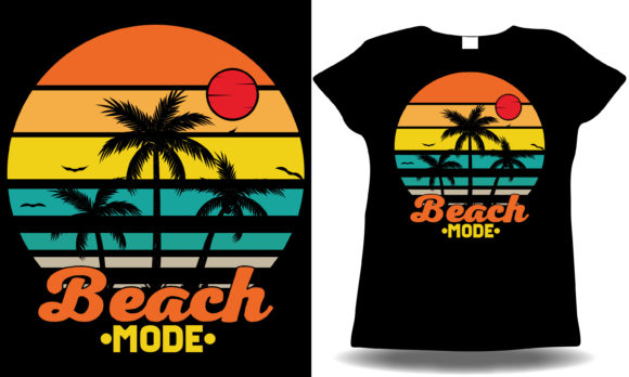 Beach Mode Summer Vacation T-shirt Graphics