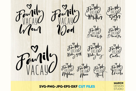 Family Vacation Tshirt SVG Summer Bundle