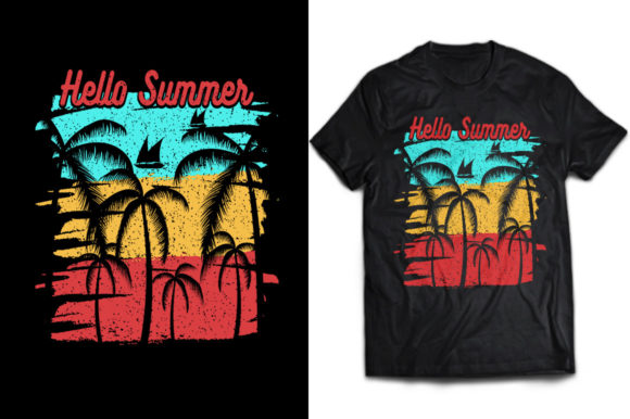 Hello Summer T-shirt Graphic