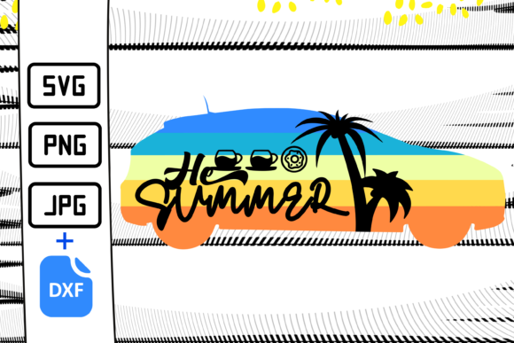 Hello Summer Vibe T-Shirt Design