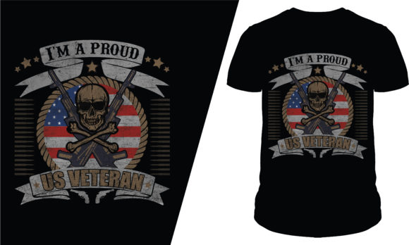 I m a Proud US Veteran T Shirt Design