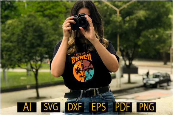 Lexeme Beach California Surfing T Shirt Graphics