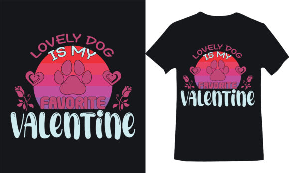 Lovely Dog Valentine T Shirt Design Graphics