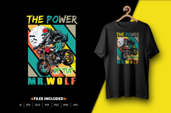 Mr. Wolf T Shirt Design: Graphic & Print Templates for Creative Projects