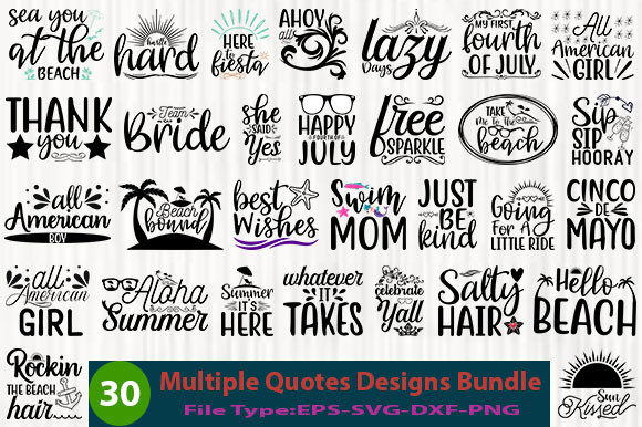 Multiple Quotes Design Bundle