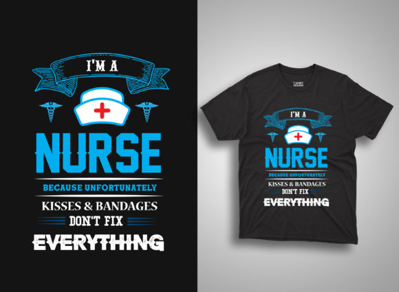 Nurse T Shirt Design Template Vector Graphics