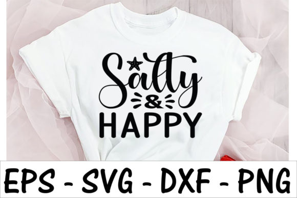 Salty Happy: Summer Graphics for T-Shirt Designs