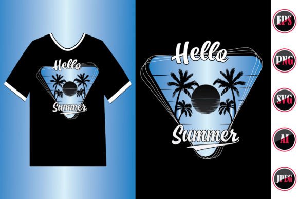 Summer Beach T-shirt 5: Graphics & Illustrations for Branding