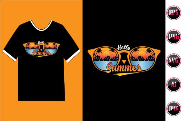 Summer Beach T-shirt 6: Graphics & Illustrations for Digital Sellers