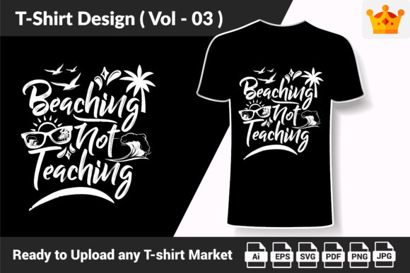 Summer T-shirt Design Sublimation V.03: Graphics & Print Templates