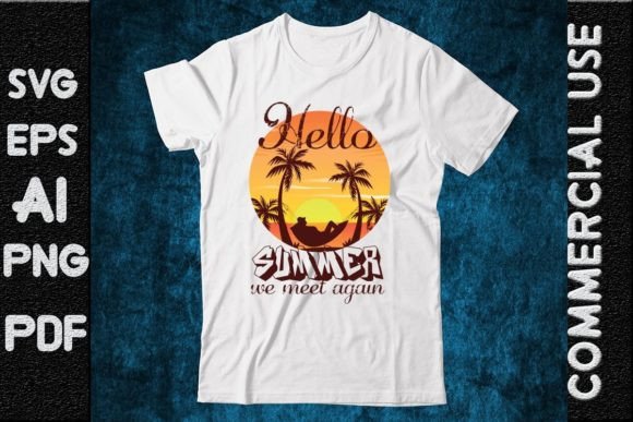 Summer T Shirt Illustration Print