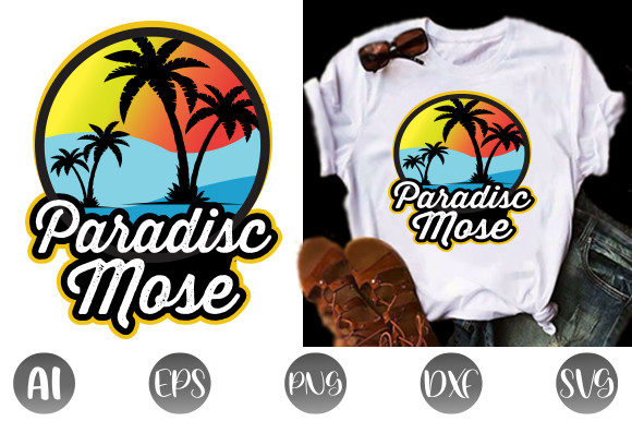 Summer Vector T Shirt Design: Graphics for Print Templates