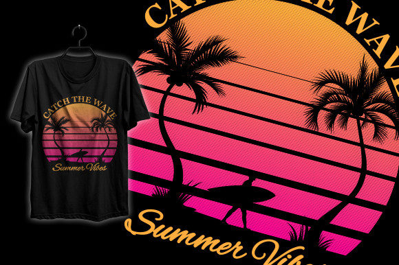 Summer Vibes Typography T-shirt Design