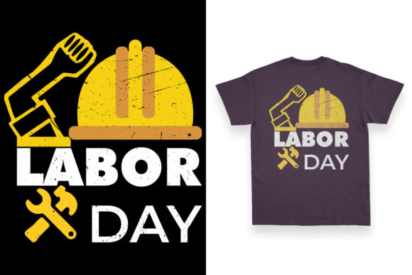 T-shirt Design Based on Labor Day Vector