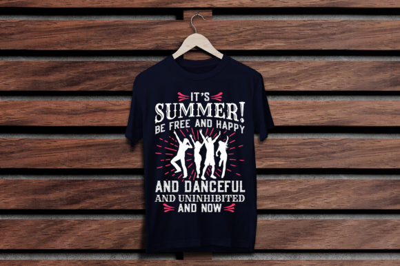 T-shirt Design Template for Summer: Graphics and Print Templates